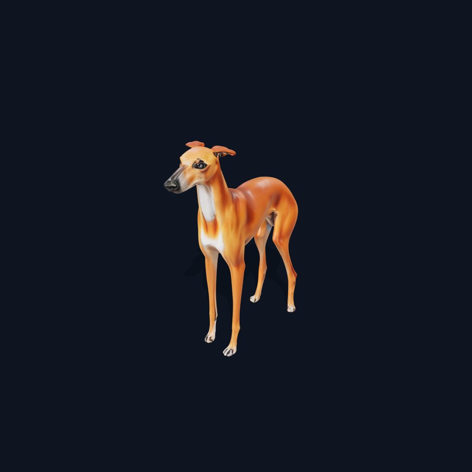 Realistic Greyhound Model Pack for D Rendering